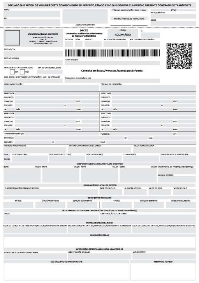 Modal Aquaviário — emissão normal