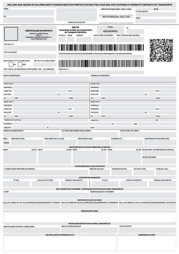 Modal Aquaviário — contingência