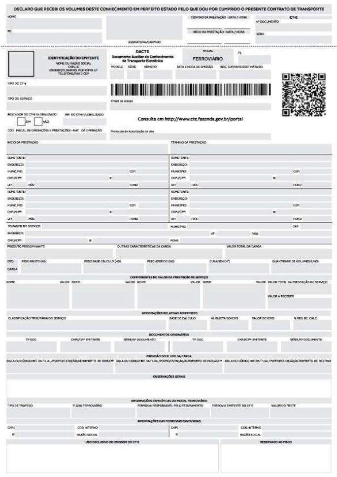 Modal Ferroviário — emissão normal