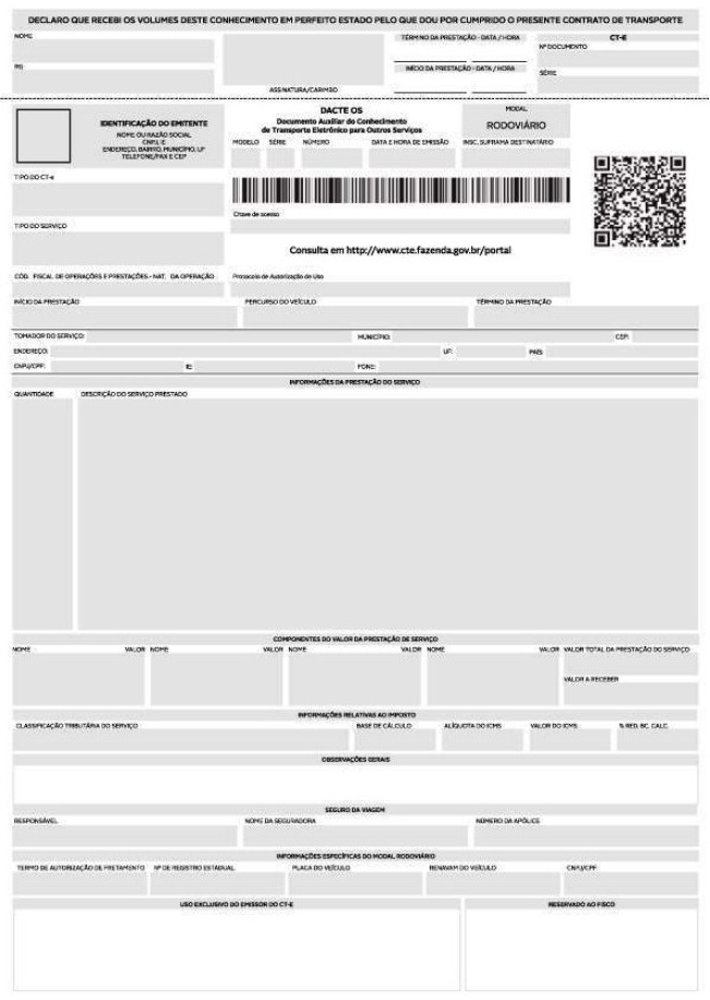 CT-e OS — emissão normal
